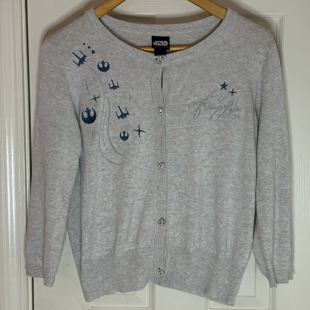 Her Universe Star Wars Princess Leia Rebels 3/4 Sleeve Cardigan Women’s Small